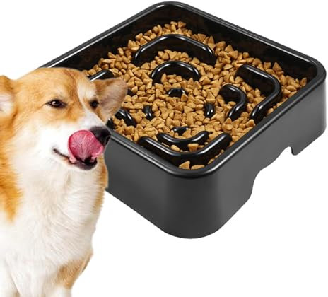 Cuenco de alimentación lenta para perros, plato para perros laberinto, cuenco antideslizante para perros, cuenco para perros de grado alimenticio, cuenco para perros apto para lavavajillas, comedero