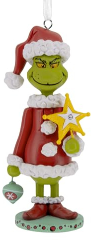Hallmark Dr. Seuss's How The Grinch Stole Christmas! Grinch Nussknacker Weihnachtsschmuck Geschenke für Dr. Seuss Fans