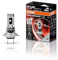 OSRAM NIGHT BREAKER LED SPEED H7 für Motorräder, LED-Nachrüstlampe für Motorräder mit Straßenzulassung, 6000K, schnelle Installation, kein mechanisches Zubehör notwendig, LEDEC02 integriert, 1 Lampe