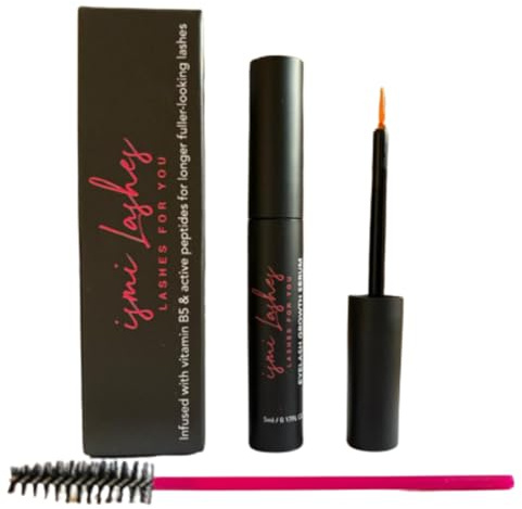 ismi Lashes Eyelash Growth Serum Infused with vitamin B5 & active peptides for longer fuller-looking lashes - Lash Serum Eyelash Serum - 5ml