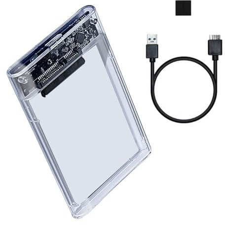 USB3.0 2.5 Trasparente Hard Disk Enclosure Caso 5Gbps Per Facile Accesso Dati Hard Disk Box Box Clear Enclosure Per Laptop