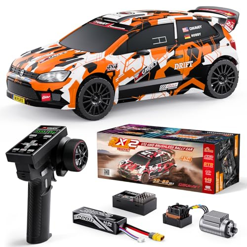 DIKAVEY 1/12 Fast RC Cars for Adults Brushless RC Drift Cars with Gyro | Max 50 MPH, Brushless RC Drift Car with Gyro, 4WD RTR High Speed RC Rally Cars, 3S 2200 mAh