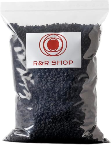 R&R SHOP – Feiner Schwarzer Lavastein, 100% Natürlich, pH-Neutral, Ideal für Keimung und Pflanzenwachstum, 0–8 mm (5L)