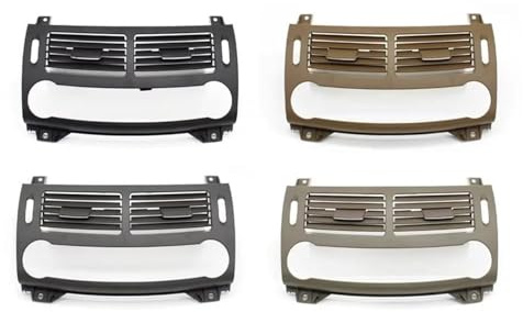 Lüftungsschlitze Für Mercedes Für Benz E Klasse E280 E350 E320 E63 W211 Auto Front Dashboard Mitte AC Air Vent Grille Panel Abdeckung 2118301854 Doppellamellengrill vorn(Drak Gray)
