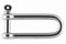 Grillo forma lunga 10mm, acciaio inox AISI316