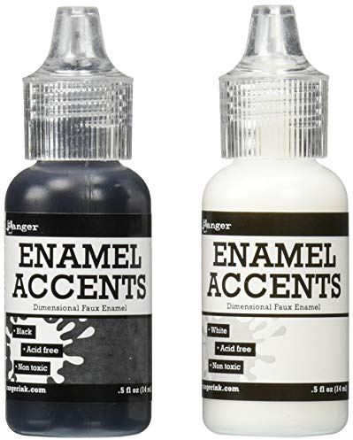 Ranger Akzente-Set, Enamel, Schwarz und Weiss, Synthetic Material, mehrfarbig, 18 ml (2er Pack), 28