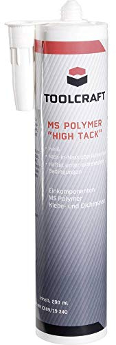 Toolcraft High Tack Klebe- und Dichtmasse Herstellerfarbe Weiß MSP.HIT.K290 290ml