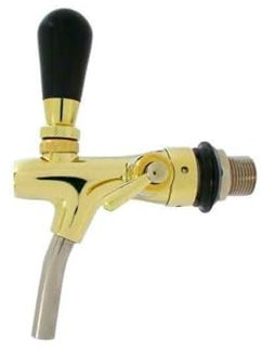 Kompensatorschankhahn, Zapfhahn, gold, TOPP!, Gewindelänge:35 mm