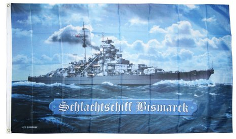 Digni® Drapeau Bismarck Cuirassé Allemand - 90 x 150 cm