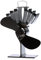 Ecofan UltrAir, klassischer Stil, wärmebetriebener Holzofenventilator, 212 m³/h, 810CAXBX, 20,07 cm-Blatt, Schwarz