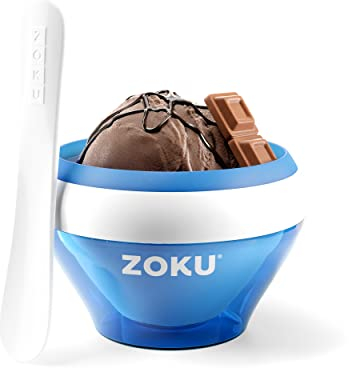 Zoku ZK120-BL Bowl Helados cremosos-Azul, 0.35 litros, Plástico