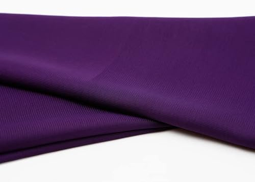 Chiffon Dekostoff/Meterware am Stück (Aubergine)