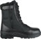 Savage Island Leder Stiefel Kampfstiefel Einsatzstiefel mit Reissverschluss Militär Bundeswehr Wandern Tactical Boot Schwarz, 39 EU