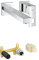 GROHE Eurocube Bundle | 2-Loch-Waschtischbatterie + Einhand Unterputz-Universal-Einbaukörper für 2-Loch Waschtischbatterien