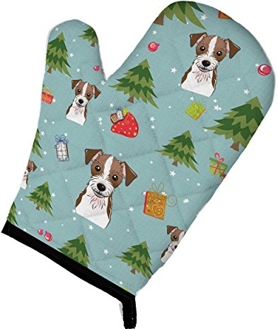 Caroline's Treasures BB4991OV Christmas Jack Russell Terrier Oven Mitt BB4991OVMT, Fabric, Multicolored