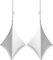 BeamZ White Speaker Stand Covers 70cm Pair Lycra Spandex DJ Tripod Scrim 3-Way Stretch Covers for Professional Events & Parties - XXA2136