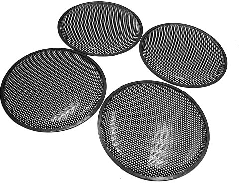 Sourcingmap 4pcs 12 Car Waffle Speaker Mesh Cover Subwoofer Protector Enclosure Grill Guard