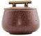 House Doctor 210120602 Lagerung mit Deckel, Diva, Brannt, h: 12 cm, Dm: 14 cm, Finish/Farbe kann variieren, Glas, Gebranntes Henna