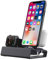 Ladestation für Apple Watch und iPhone Airpods, 3 in 1 Aluminum Docking Station Halterung iWatch Ständer für Apple Watch Series 8/SE2/7/6/SE/5/4/3/2/1 45mm/41mm/44mm/40mm/42mm/38mm NightStand Mode