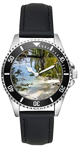 KIESENBERG Uhr - Urlauber Strand Palmen Meer Geschenk Artikel Idee Fan L-4383