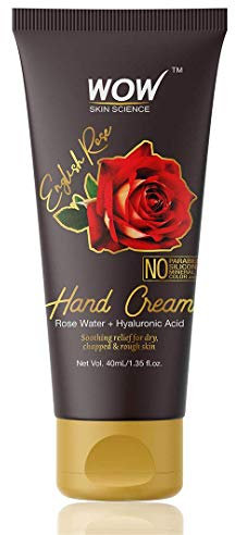 WOW English Rose Gentle Hand Cream - No Parabens, Silicones, Mineral Oil, Color & PG - 40mL