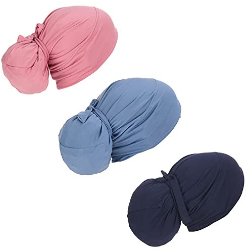 Asufegucd Damen Geknotete Mütze Kappe Indien Hut Turban Kopfbedeckung Beanie Chemo Cap Haarausfall Hut - - Einheitsgröße