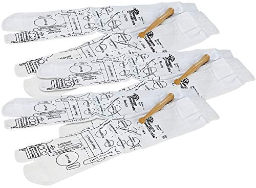 Newgen Medicals Fussreflex Socken: 3er-Set Druckpunkt-Socken für Fuß-Reflexzonen-Massage, Gr. 38-40 (Fußreflexzonenmassage Socken, Medizinische Massage Strümpfe, Fußmassagegerät)