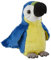 Ravensden Papagei, Plüschtier, Blau / Gold, 15 cm