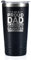 Onebttl Dad Gifts Travel Coffee Mug Tumbler 590ml/20oz, Father Birthday Gifts from Daughter/Son for Daddy on Father's Day, Stainless Steel Insulated - Proud Awesome Daughter