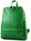 modamoda de T138 Damen Leder Rucksack Handtasche handmade in Italy, Farbe:Grün2021