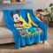 CTI Disney Home Mickey Good Days Fleece Decke Cuddle 125x150 cm, Mikrofaser, Blau