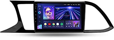 ADMLZQQ Android 10 Autoradio Stereo per Seat Leon 3 2012-2020 Navigazione GPS, Specchio 4G WiFi Vivavoce Bluetooth SWC DSP Telecamera di Retromarcia,Cc3 6+128g