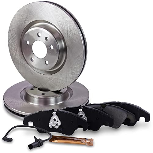BESTPRICE BESTPRICE Bremsenset Vorderachse inkl. Bremsscheiben Belüftet Ø 345 mm + Bremsbeläge vorne, Kompatibel mit AUDI A6 C7 (4G2, 4GC) (4G5, 4GD), A7 Sportback (4GA, 4GF), Q5 (8RB)
