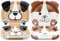 Dog Shaped Dinner Plates for Birthday, Baby Shower, Puppy Theme Party Supplies (40ct)