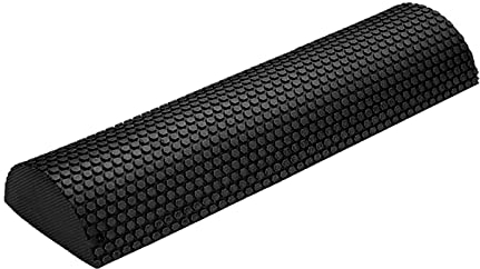Perfeclan Half Foam Roller Deep Release Restoration Equipment Muscle Massager Half Foam Roller für körperliche Massage im Turnhalle, Schwarz 45cm