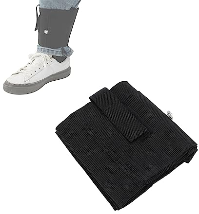 BigKing Ankle Holster, Oxford Cloth, Black, Ambidextrous, Adjustable, Fits Most Pistols & Revolvers