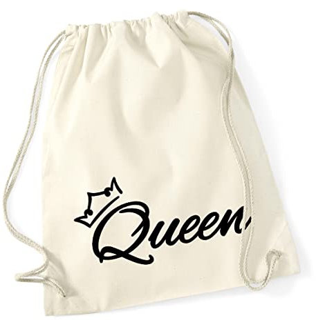 Huuraa Rucksack Queen Krone Geschenk 12 Liter Natural Baumwolle Queen Accessoire
