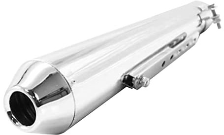 Tuyau d'échappement de Moto, Tuyau de Silencieux Universel pour Modification (Blanc)