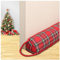 Triangle Under Door Draft Stopper Noise Blocker 87 CM for Door Bottom Air Seal Insulation and Soundproof, Heavy Duty Weather Guard Snake Stripping, Tartan Check Red