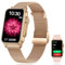 MiGuoLeyu Smartwatch Damen mit Telefonfunktion,1.57 HD Screen Damen Uhr mit Schrittzähler,Pulsmesser Schlafmonitor SpO2, IP67 Wasserdicht, Smart Watch für Android iOS/Rosegold