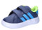 adidas Jungen Unisex Kinder Grand Court 2.0 Shoes Kids Tennisschuhe, Dark Blue/Blue Burst/Lucid Lemon, 22 EU