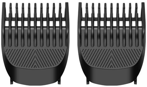 2 Pack Replacement Trimmer Guards for Manscaped The Beard Hedger, 20 Different Length Setting (0.5mm to 10mm max.) Comb Attachment Cutting Guide Compatible with Manscaped Beard Trimmer Guards