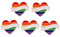 COLLBATH 5st Brosche Für Lesben Lgbt-flaggenstift Lgbt-partybevorzugungen Gay-flag-pin Korsage Für Homosexuell Gay-pride-dekorationen Anstecknadel Lgbt-brosche Kragennadel Legierung