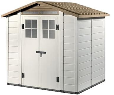 Tuscany Evo 200 - Casetta da giardino in PVC con pavimento