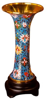 RR-YRL Cloisonné Goblet Vase, Business Office Accessories, Home Furnishings, Suitable for Collection
