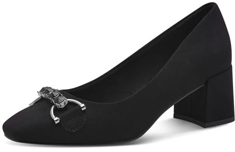 MARCO TOZZI Damen Pumps mit Blockabsatz Vegan, Schwarz (Black), 40 EU