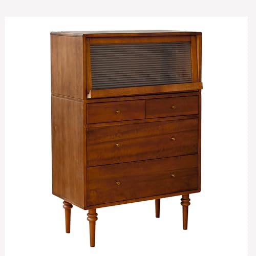 Cenz-888 Drawer Dresser for Bedroom 5 Drawer Cabinet, Wooden Chest of Drawers, Modern Dresser Chest Storage Cabinet for Bedroom, Closet, Living Room, Entryway Drawer Chest