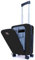 M4268782 CAMIR-Valise de Voyage Cabine avec USB-Valise Intelligente-Chariot Bagage Polyvalente avec Poche Avant Portable-Bagage à Main 4 Roues Serrure TSA-Valise Cabine 55x35x23,5 ABS+PC (Noir)