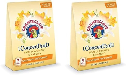 CHANTECLAIR Sacchetti Profumati I Concentrati - 1 Confezione Da 6 Pezzi, color Fiori Di Arancio E Narciso