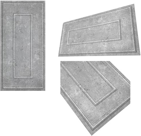 Paneele aus Polysytrol XPS Styropor Betonlook Wandpaneele Deckenpaneele Wanddekoration Dekoren 100x50cm - 3mm Stärke 10m² - 20 Stück (Rahmen Betonoptik XL)